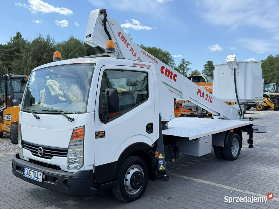 Nissan Cabstar Podnośnik Koszowy 21m CMC PLA 210 pełny VAT Widełki sprzedam