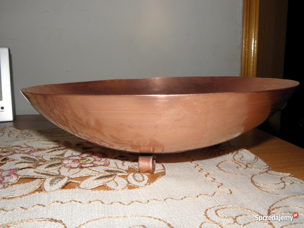 Patera miedziana na 3 nóżkach Kraków sprzedam