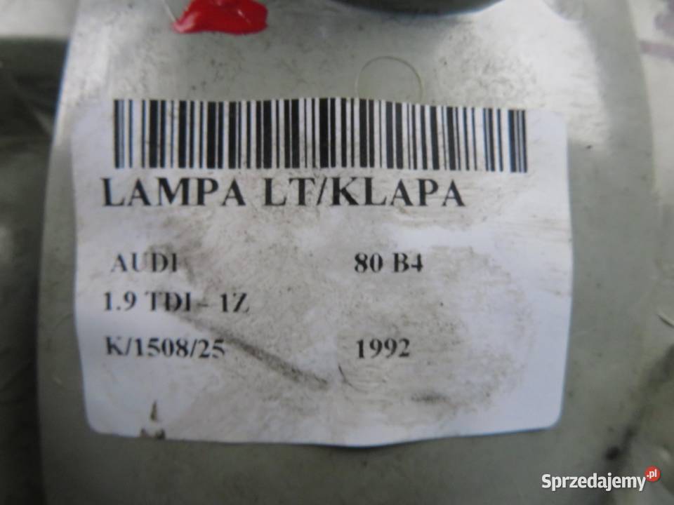 LAMPA LEWA TYLNA KLAPA AUDI 80 B4