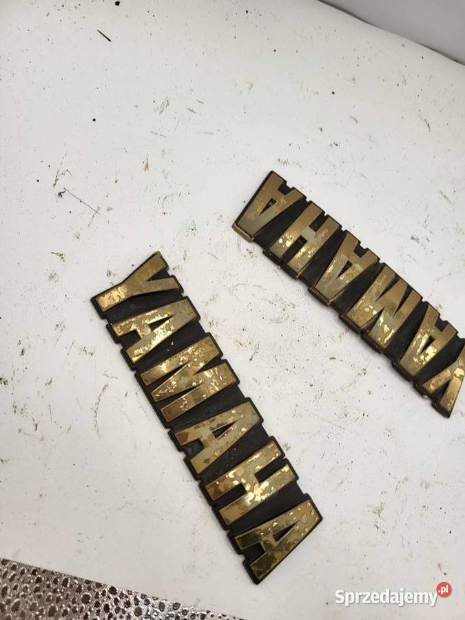 YAMAHA SR 500 SR 400 EMBLEMATY ORGINAŁ NA BAK Mocowania i uchwyty sprzedam