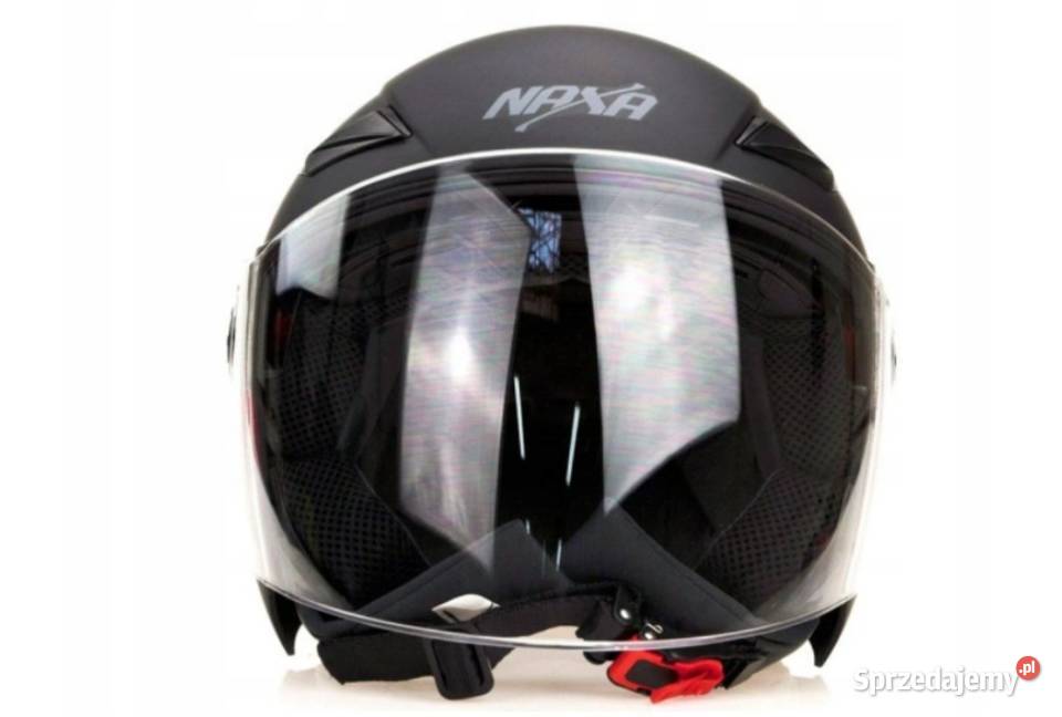 Kask motocyklowy otwarty Naxa S21czarny Mat M Mysłowice