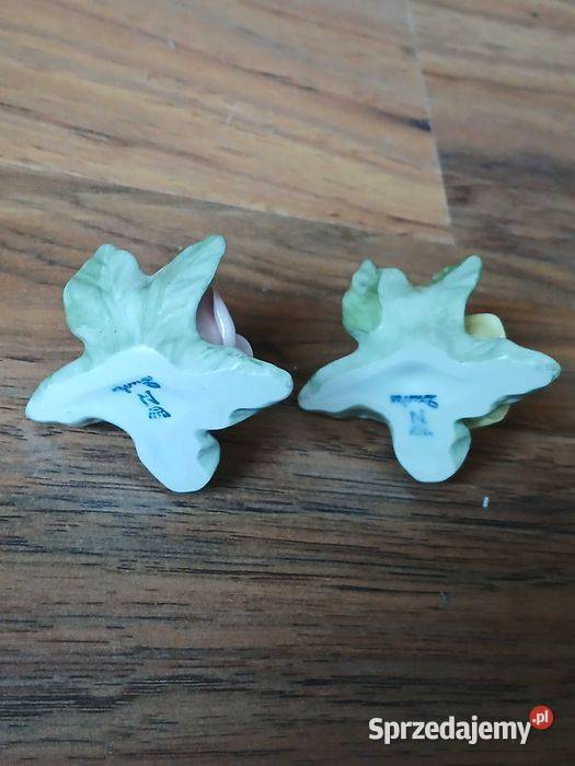 Zestaw 2 porcelanowych figurek różyczek Kraków sprzedam
