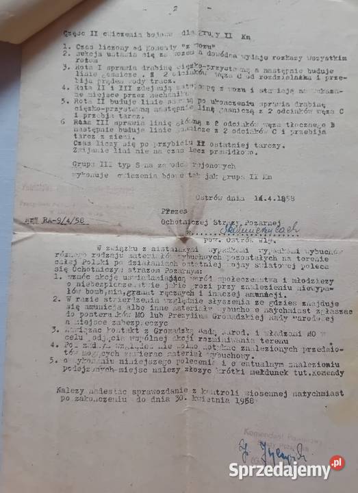 Zestaw 3 dokumentów OSP SkalnierzyceOstrów Wlkp Koźminek