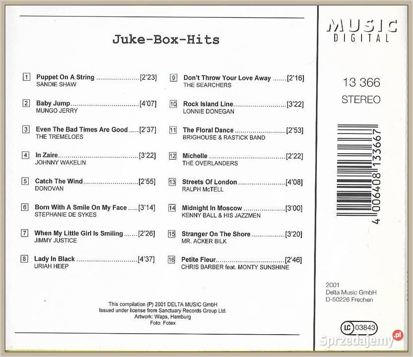 JukeBoxHits Album CD CD Krynica-Zdrój