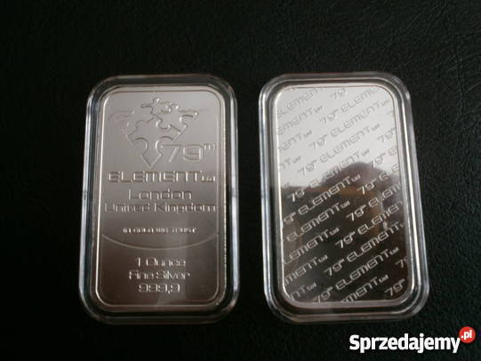 Sztabka srebra 999 1 uncjowe Numizmatyka Mińsk Mazowiecki
