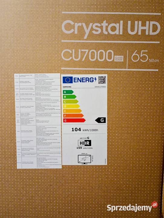 Sprzedam Nowy telewizor SAMSUNG 65 2299zl Białystok