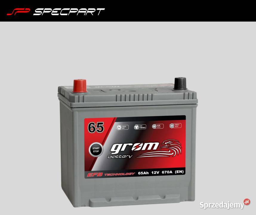 Akumulator GROM EFB STARTSTOP 65Ah 670A Japan L Rzeszów sprzedam