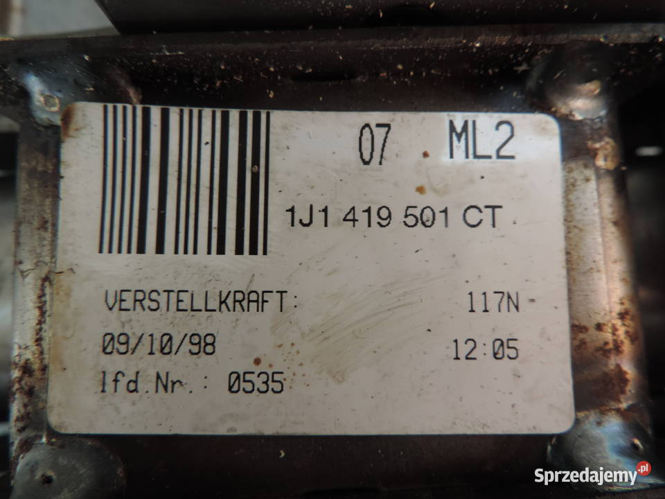 VW BORA GOLF 4 KOLUMNA KIEROWNICZA STACYJKA Części samochodowe
