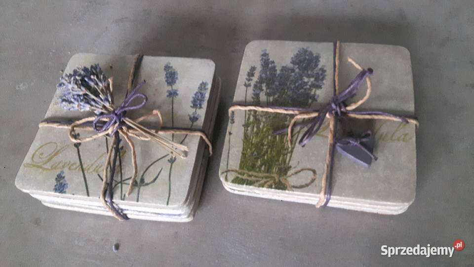 Zestaw czterech podstawek ceramicznych Otwock