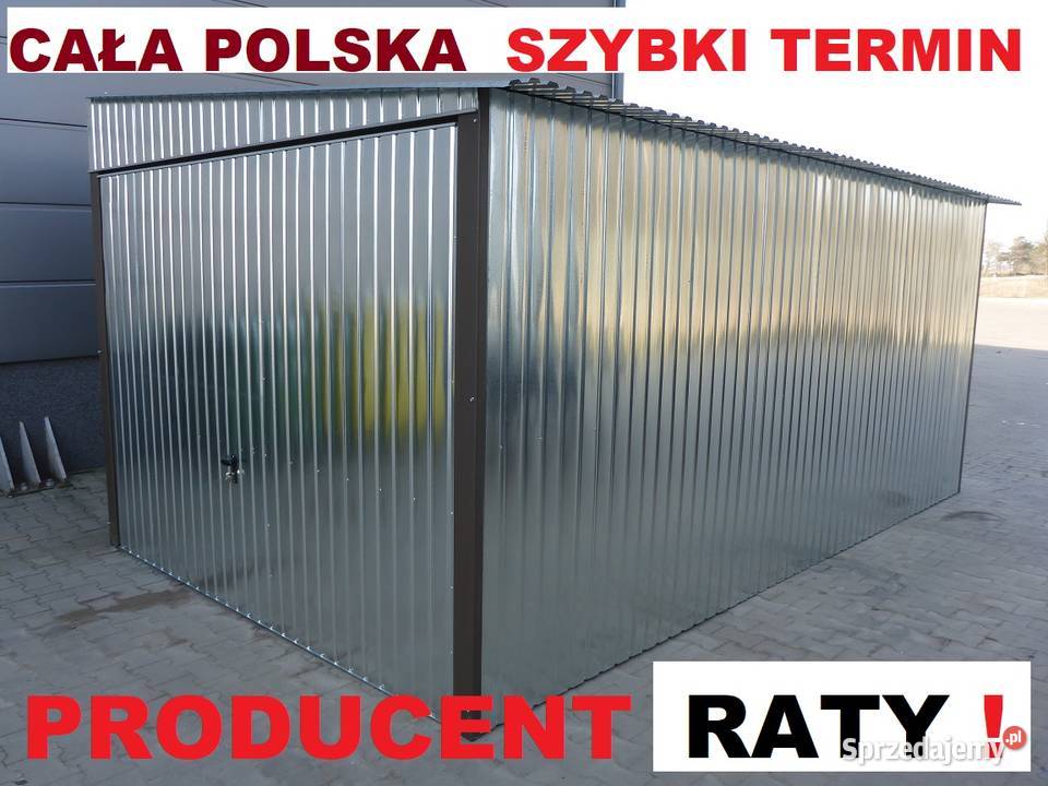 Garaż blaszany 4x6 GARAŻE Kraj SZYBKI TERMIN Pozostałe Gdańsk