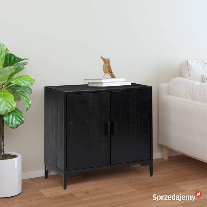 Szafka czarna 75x35x70 lite drewno sosnowe sprzedam
