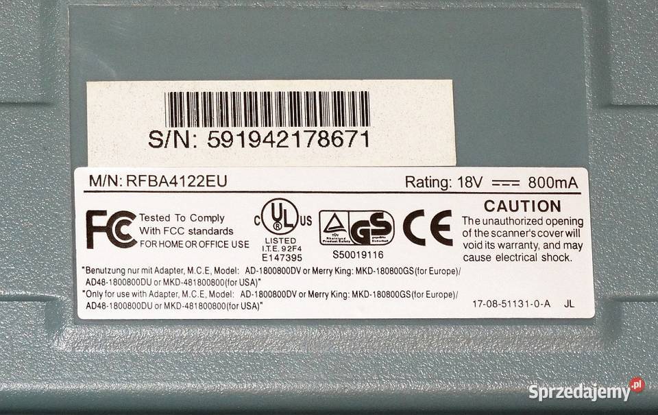Skaner płaski A4 do dokumentów USB Plustek Gliwice sprzedam