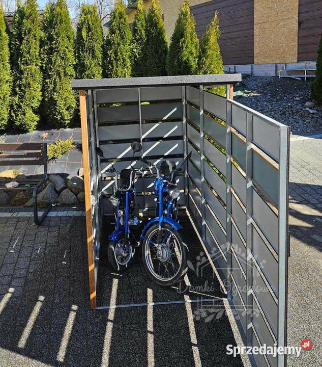 Wiata śmietnikowa spad tył 24x12m Srebrny Wągrowiec