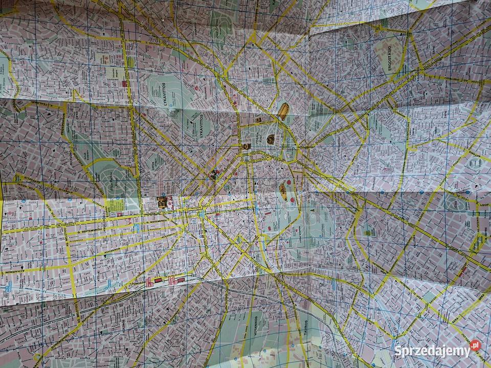 Athen Ateny plan miasta 112 000 Kraków sprzedam