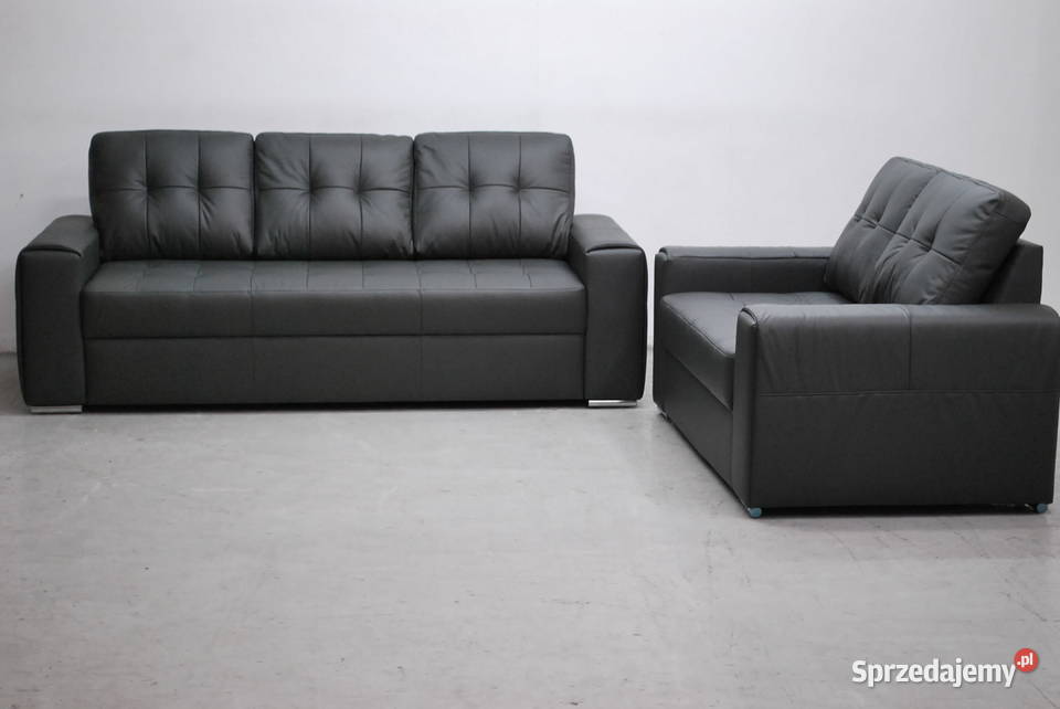 RIX KOMPLET 32 sofy kanapy zestaw SKÓRA 9117 wielkopolskie Poznań