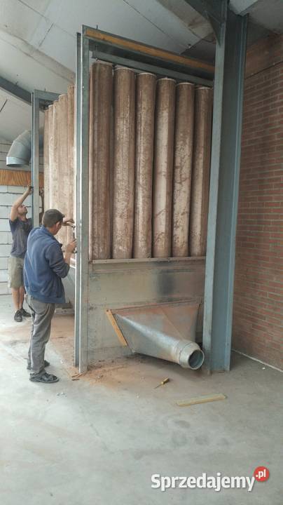 Odciąg trocin z wytrząsarką DLMV USA 40 m rur i Radzimów