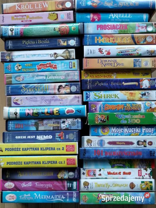 Bajki dzieci na kasetach VHS Płyty i kasety mazowieckie