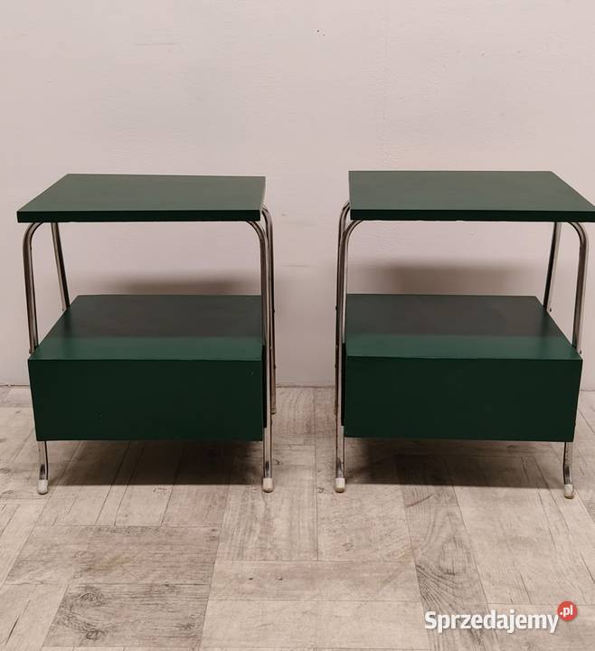 Szafki nocne bauhaus retro vintage lata 60te