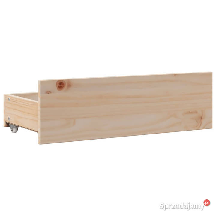 Łóżko z regałem bez materaca drewno sosnowe