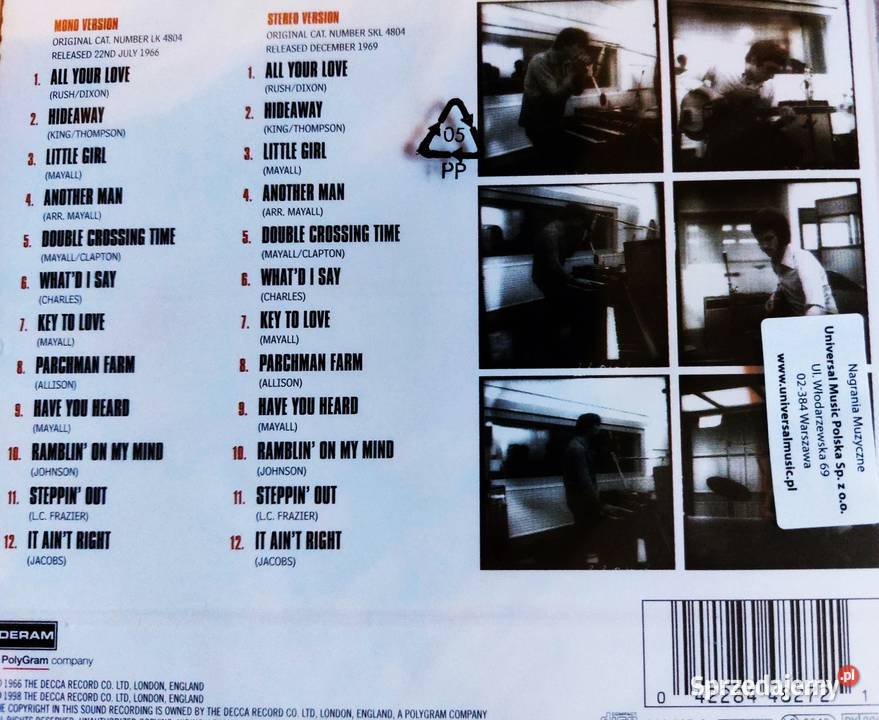 Sprzedam Album CD Legenda John MayallEric Katowice