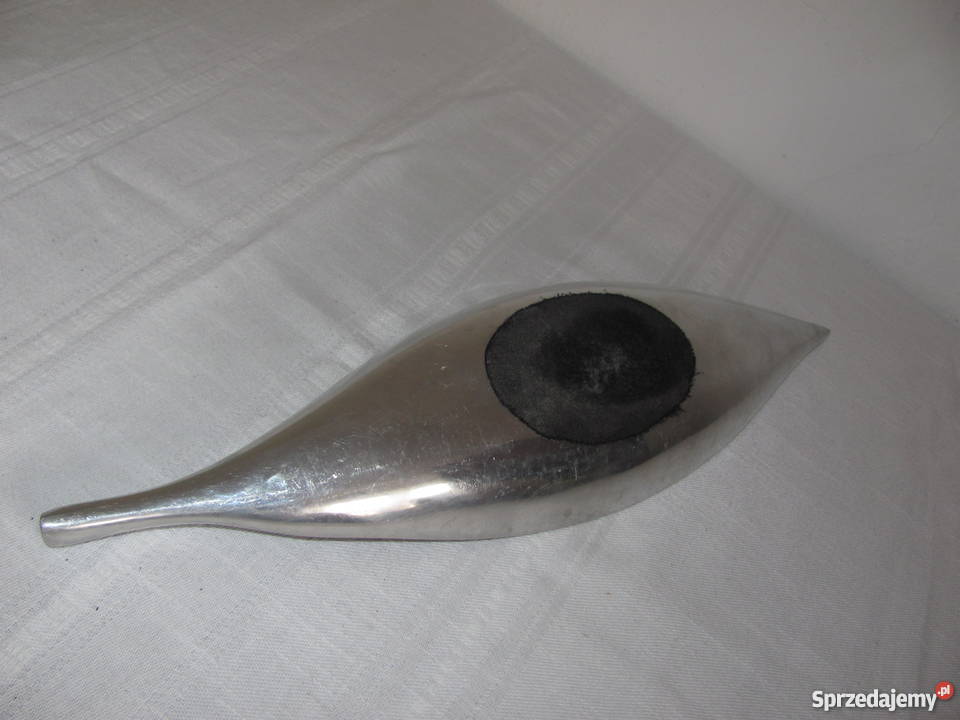 aluminiowy liść 41 patera świecznik Ceramika i szkło