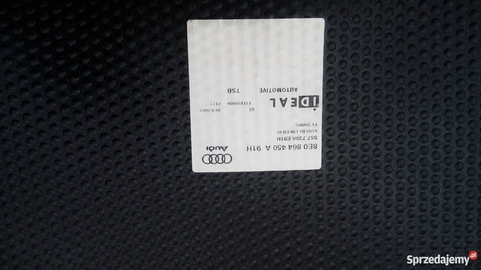 Audi A4 B6 oryginalne dywaniki szary welur Swing osobowe kujawsko-pomorskie Lipno