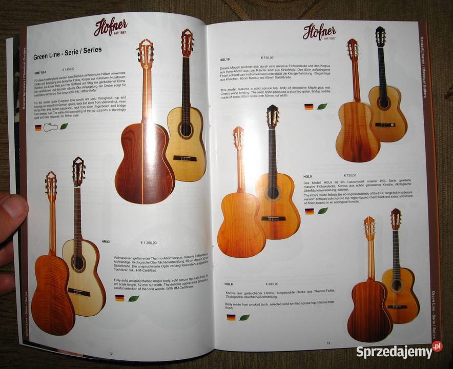 Hofner 2021 2022 guitar catalog katalog gitar pomorskie