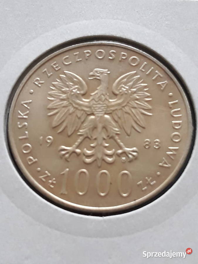 1000 Papież Jan Paweł II 1983 r 10 mennicze Konin
