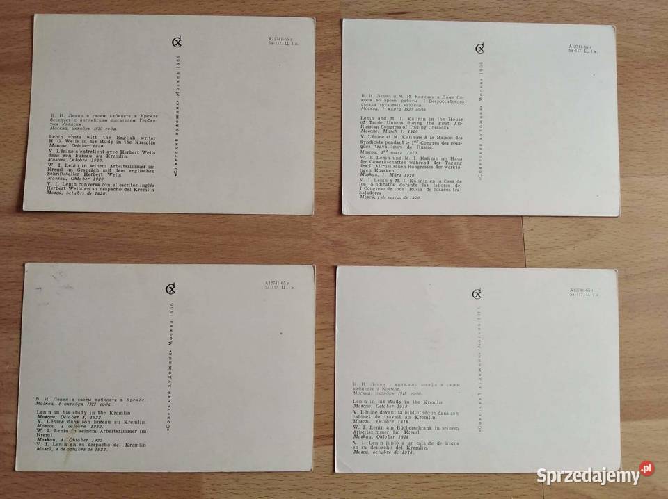 Oryginalne Pocztówki Lenin dolnośląskie
