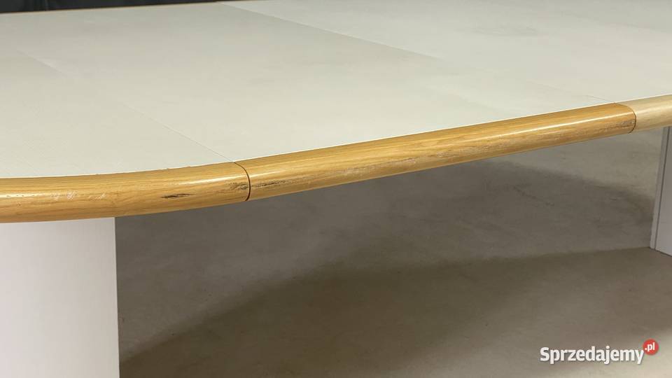 Duży drewnany stół rozkładany 3m masywny biały Budno sprzedam