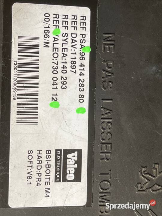 Moduł BSI CITROEN PEUGEOT 9641428380 Układ elektryczny sprzedam