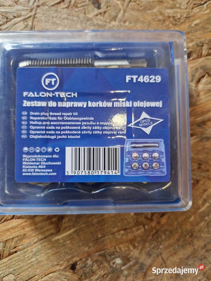 ZESTAW NAPRAWCZY GWINTÓW KORKÓW OLEJOWYCH MISY Głogowa