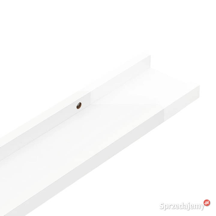 Półki ścienne 2 wysoki połysk białe 40x9x3 Warszawa sprzedam