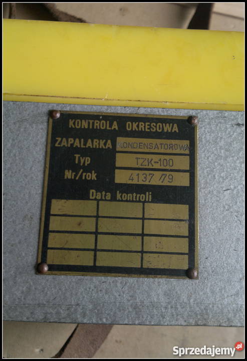 Zapalarka kondensatorowa Typ TZK100 Emag Zeg Elektryka i akcesoria Dąbrowa Górnicza