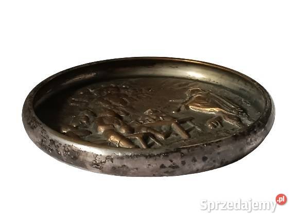 Mała platerowana patera z motywem Rzeszów
