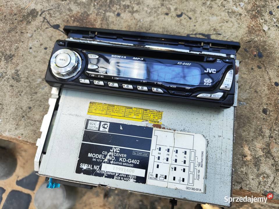 Radio samochodowe JVC KDG402 CDMP3 Wysyłka Niegowonice