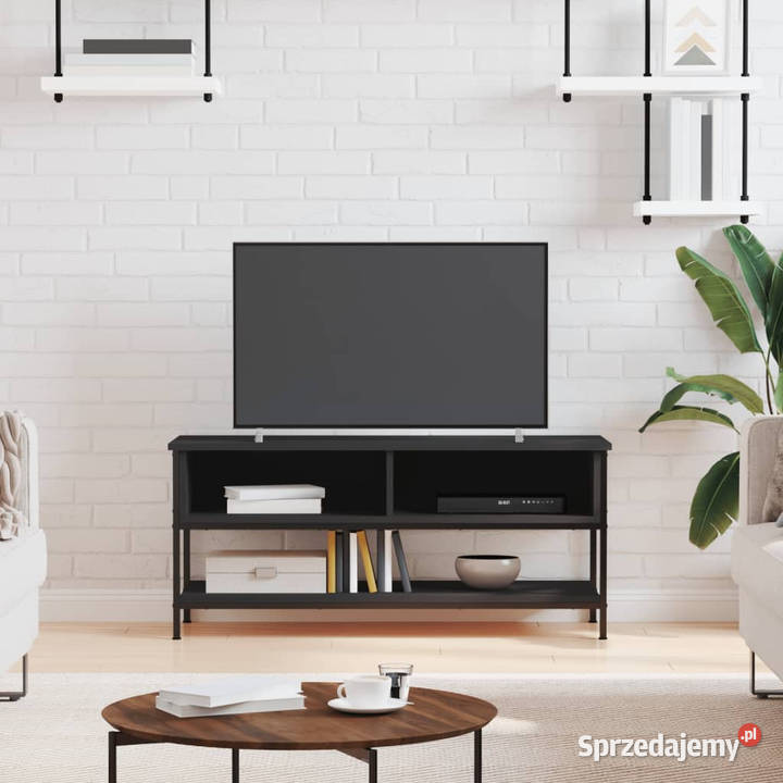 Szafka pod TV czarna 100x35x45 materiał Warszawa