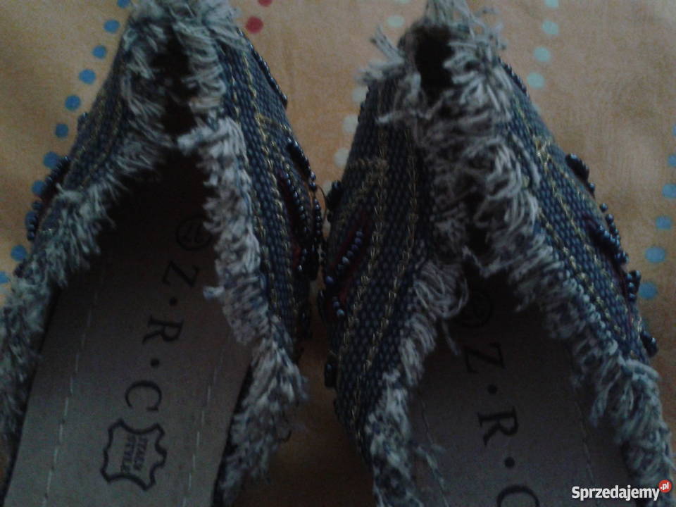 Butikowe Wloskie czulenka dzinsowe Cekiny korale Łódź