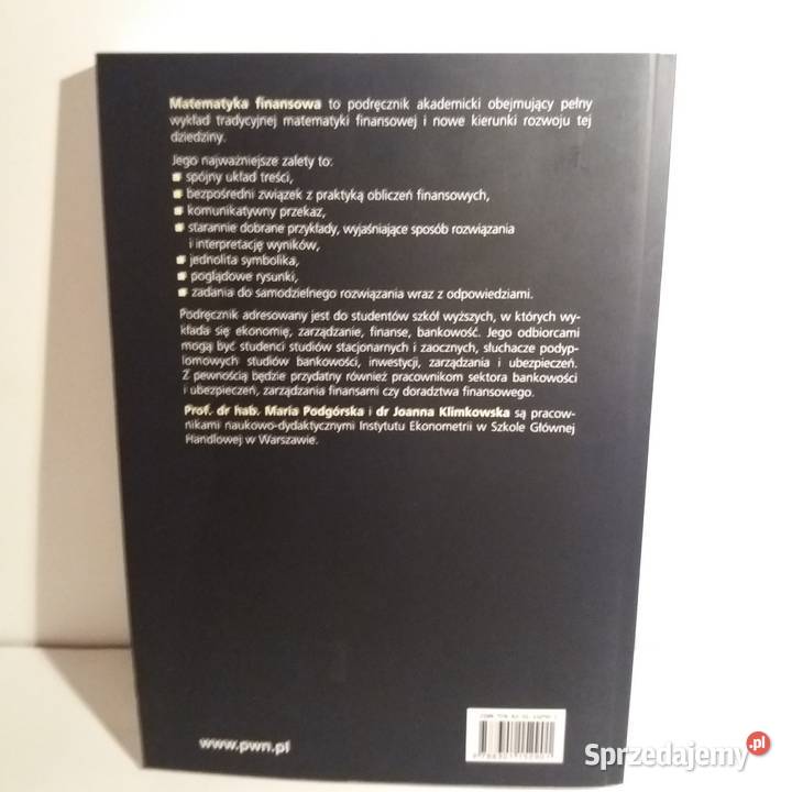 Maria Podgórska Joanna Klimkowska Matematyka