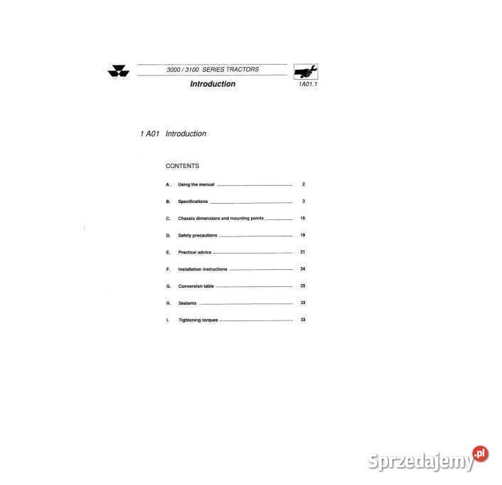 MF Ferguson 3090 3085 instrukcja naprawy remontu Kielce