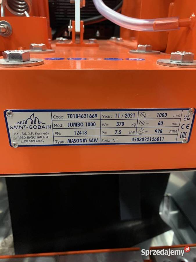 Piła przecinarka stolikowa NORTON Clipper 1000 Rok produkcji 2021 wielkopolskie