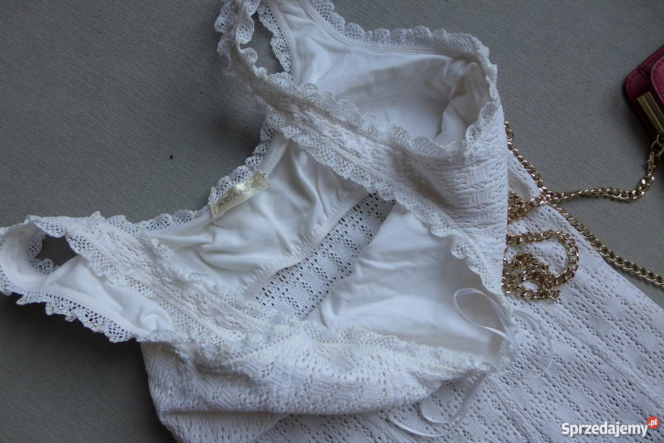 ARIANNE koronkowa koszulka stanik biustonosz 36