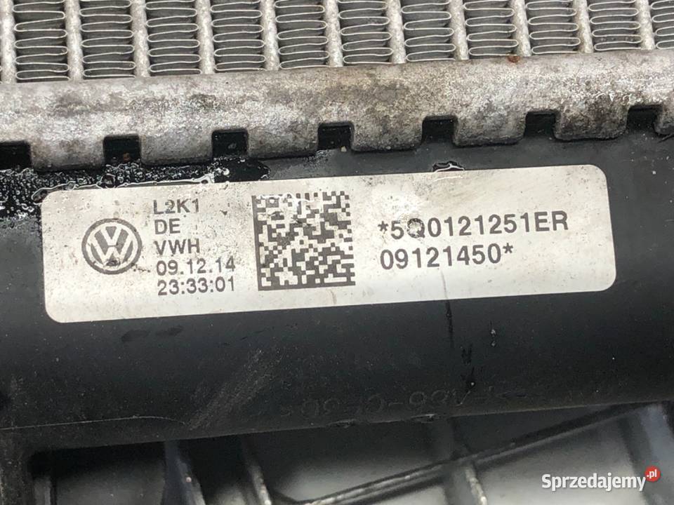 CHŁODNICA WODY VW GOLF VII 20 150 5Q0121251ER