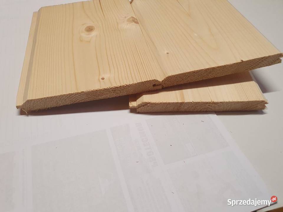 Deska elewacyjna płaska półbal pióro wpust Besko