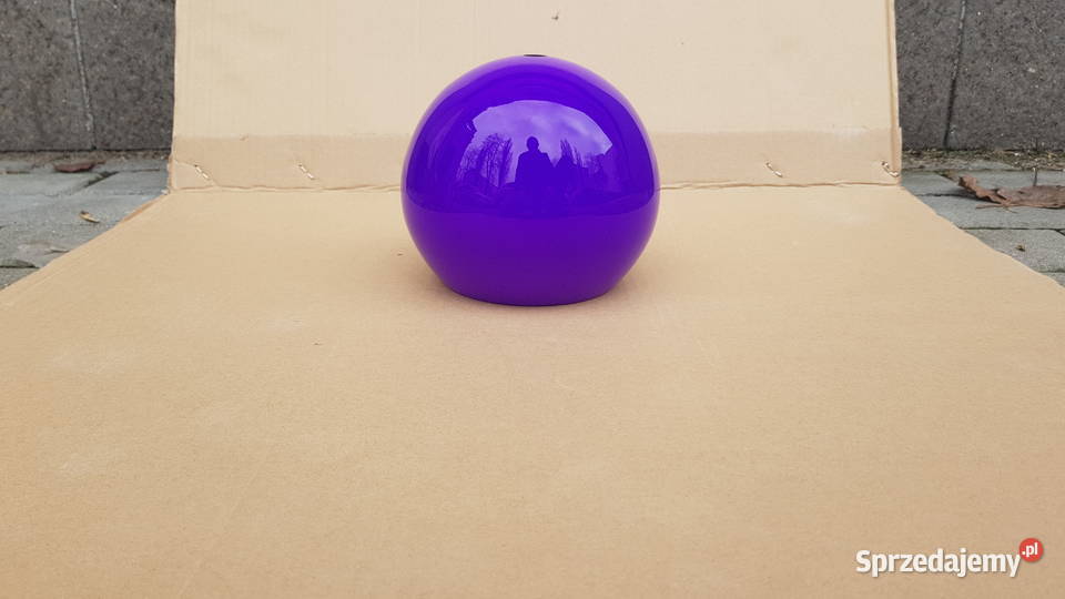 Klosz szklany KULA KULKA FIOLET POŁYSK 15 h13