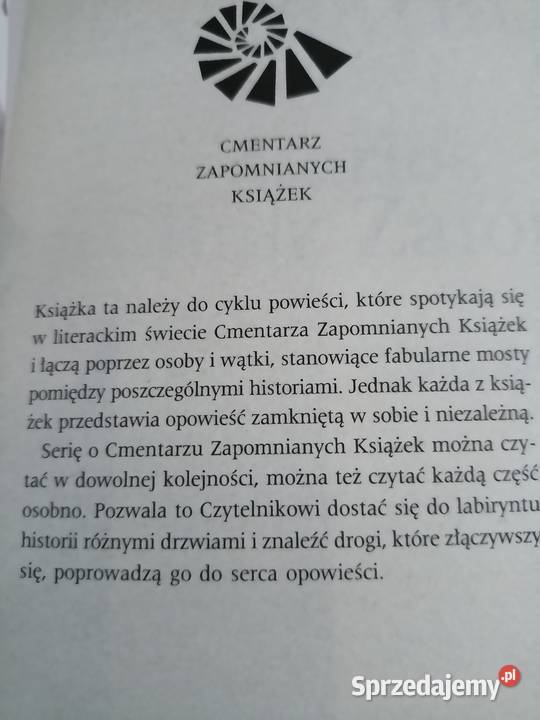 Cień wiatru Zafon books Księgarnia Praga Warszawa