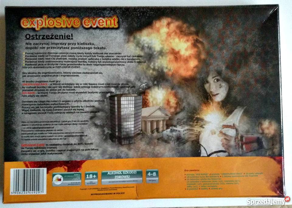 Alkoholowa gra imprezowa Explosive Event planszowe Płock