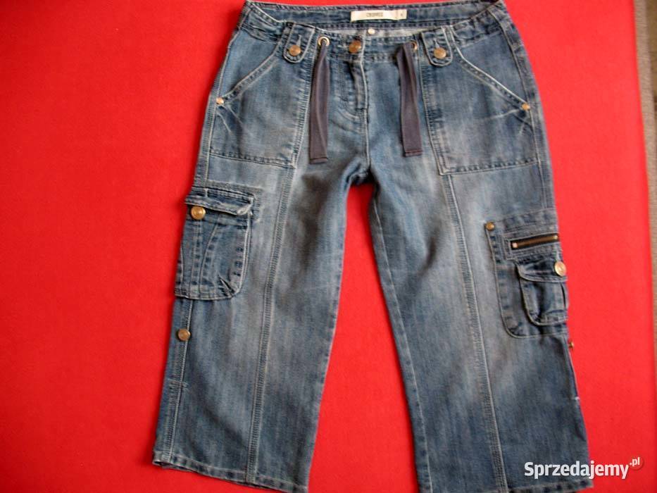 Szorty spodenki Jeans 36 S biodra 96 Cropped Spodnie Siedlce