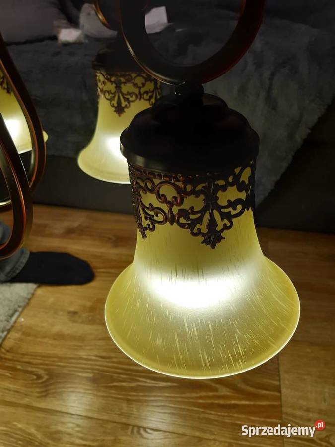 Nowa Lampa Żyrandol Vintage Retro 67x55 60 W LED Oświetlenie