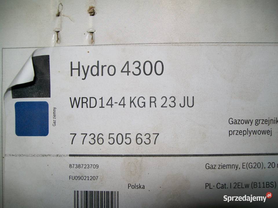 Gazowy podgrzewacz wody Junkers HYDRO 4300 Mielec